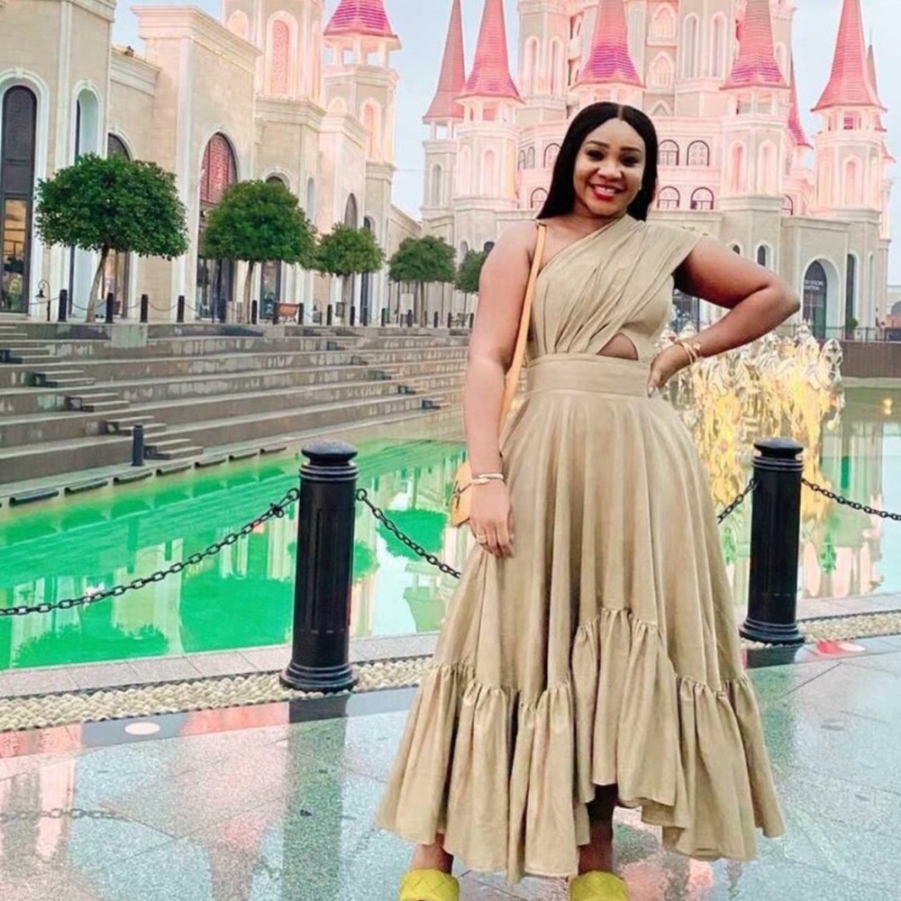 Obilola Ogundipe Zinnia dress in nude